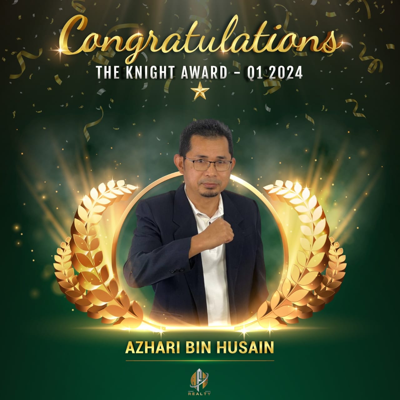 The Knight Award for Azhari Bin Husain in the first quarter of 2024