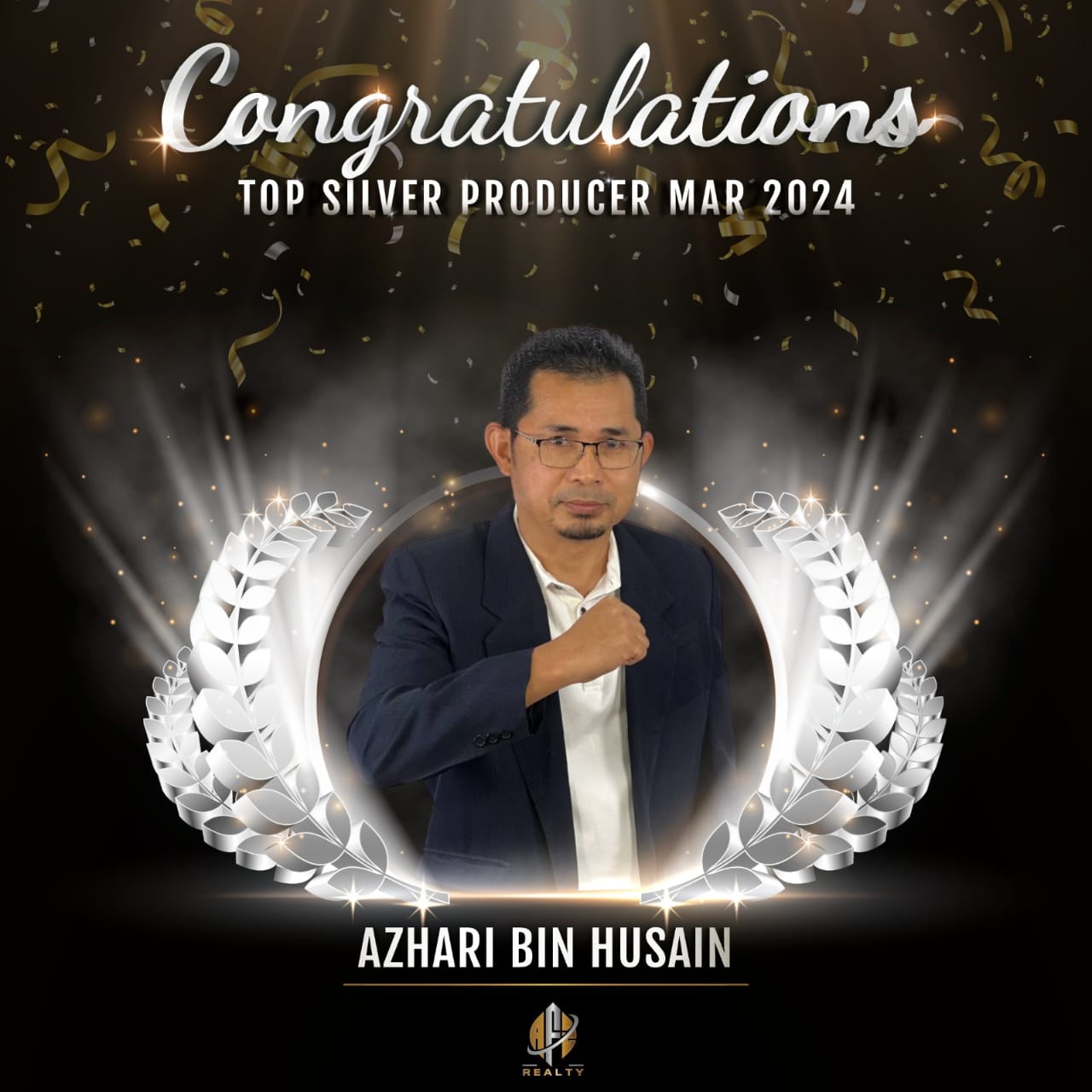 Top Silver Producer award for Azhari Bin Husain in March 2024