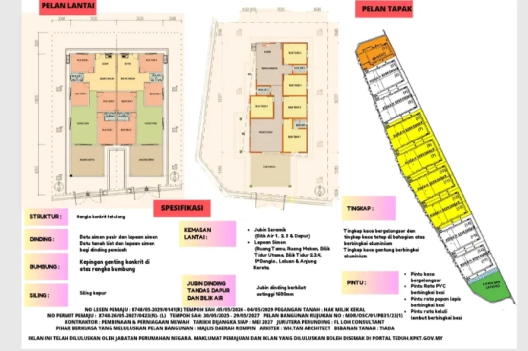 Rumah Berkembar, Tanjung Pahang, Mukim Endau, Rompin.
